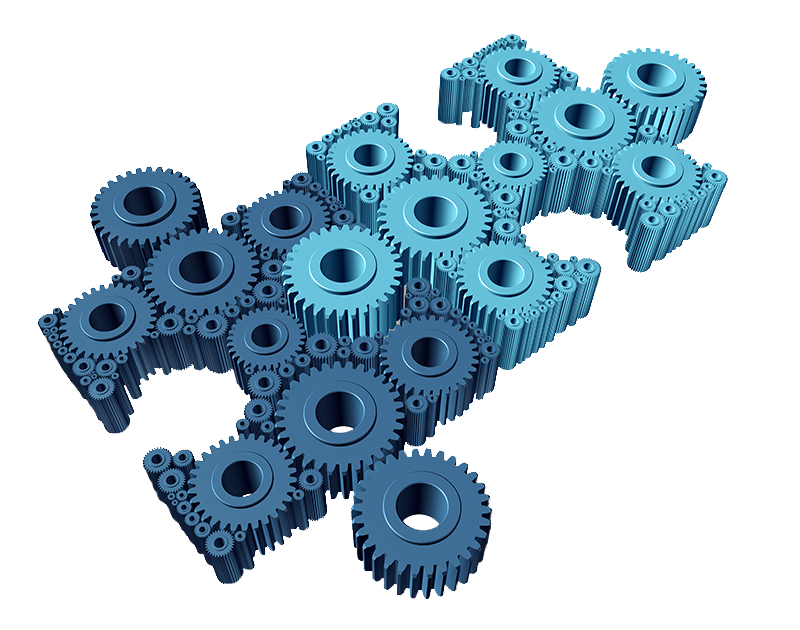 Complex Puzzle Pieces that fit together